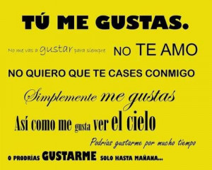 Me gustas