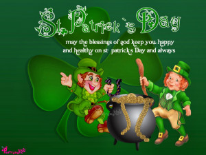 Happy St. Patrick's Day Wishes eCards with Text SMS Messages