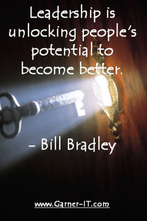 Key to Success - Bill Bradley - Garner IT Consulting - Quote