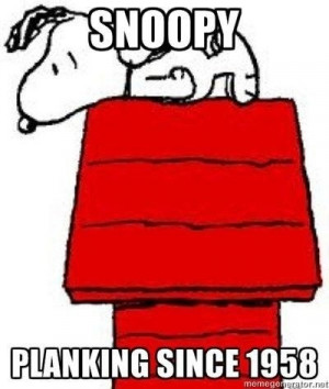 Snoopy Planking Since 1958 Original Plankster