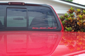 This is a funny decal i saw for Lightning owners about hemi's