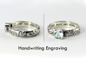 Custom Ring Engraving - Inscription, Quotes, Symbols, Monograms,Your ...