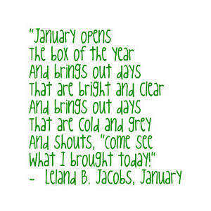 January 2012 Month Jan New Year Poem Saying Quote Text Filler ...