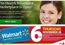 Black Friday for Walmart and for Obamacare