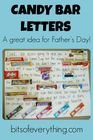 Candy Bar Letter Tips