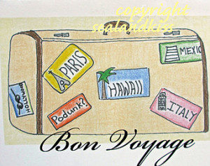 Safe Travels Funny Funny bon voyage card