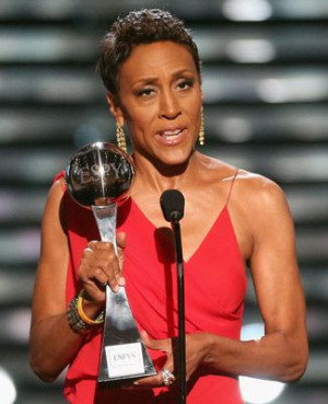 ... Robin Roberts joked in receiving the Arthur Ashe Courage Award at the