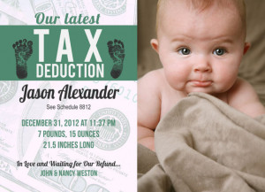 Custom Printed Baby Boy Photo Birth Announcement, Funny, 5x7 PRINTED ...