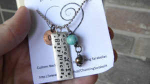 Young Women Necklace, Stand Ye in Holy Places quote