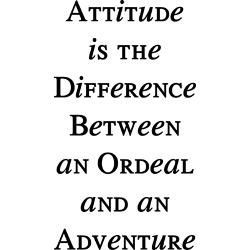 Attitude can make all the difference.