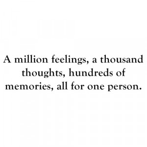 Million feelings》》 1 person ♥
