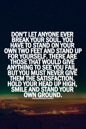 Stand Up For Yourself