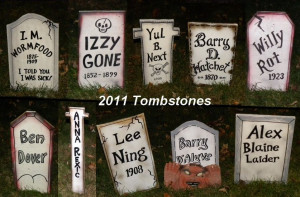Home Made Tombstones Halloween Pinterest