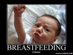 cute baby quote breastfeeding rocks