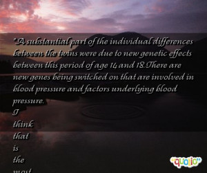 substantial part of the individual differences