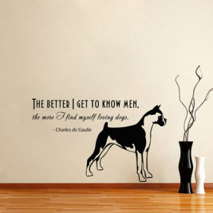 Vinyl Decal Quote About Dog Cute Animal Puppy Pet Shop Housewares Home ...
