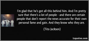 More Tito Jackson Quotes