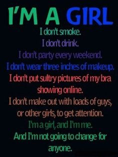 Download free I'M A Girl Mobile Wallpaper contributed by beatrizhelen ...