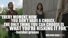 CHOICE...RISK' | Quote | Who Said It: Hershel Greene (Scott Wilson ...
