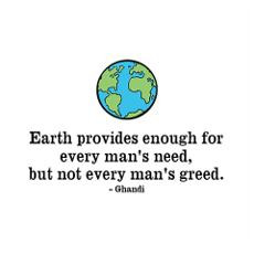 Ghandi Earth Quote Poster