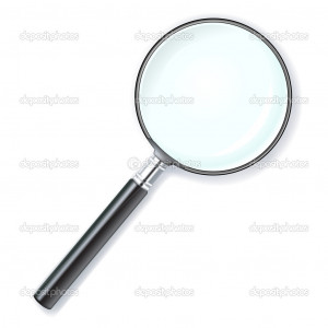 Stock Photo Magnifying Lens