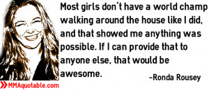 Most girls don't have a world champ walking around the house like I ...