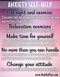 Self Help For Anxiety