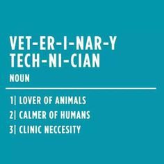 veterinary technician noun as a current tech and future vet i second 3 ...