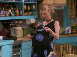 ... phoebe has the shortest pregnancy ever she gets pregnant as the
