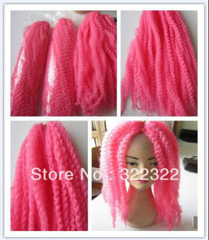 Pink Marley Braid Hair