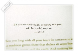 Be patient quote