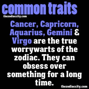 Common Zodiac Traits - Cancer, Capricorn, Aquarius, Gemini and Virgo ...