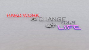 Hard Work Makes Man Powerful Change The Life Key Success HD Wallpaper ...