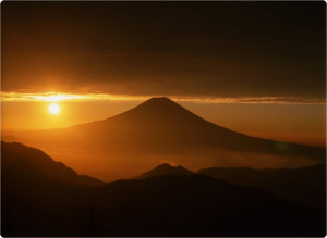 Beautiful-Sunrise-over-Mount-Fiji-japan-pictures