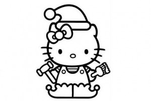 Dibujos Hello Kitty Navidad