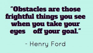 Keep your eyes on the goal!