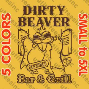 bar and grill t shirt slapstick beavers funny college party tee