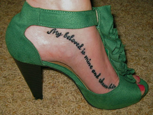 25 Refined Foot Tattoos Quotes - 7