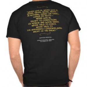 Winston Sez 'Never!' Xtended Back Quote Tee Shirt