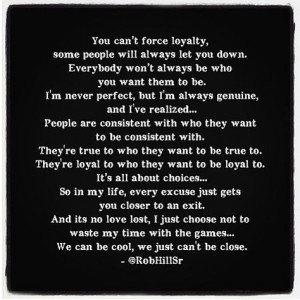 Wow this says it all. It's a choice that is made whether or be your ...