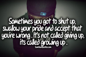 time to grow up or shut up