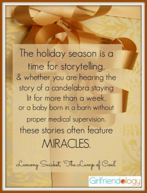 The HOLIDAY of MIRACLES :) #Christmas #Hanukkah #Quote