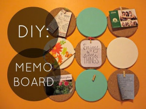 BACK TO SCHOOL DIY: Cork Memo Board