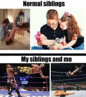 Normal siblings vs my siblings and me