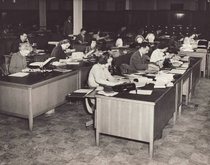 ... employees in the 1940s — the audience for Johnson’s broadcasts