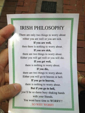St. Patrick's Day-Irish Philosophy