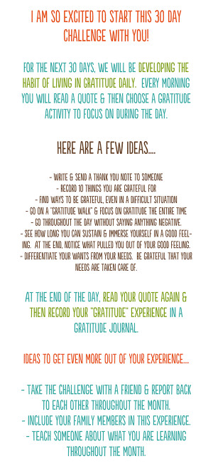 Day One – Gratitude Challenge