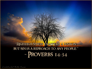 LinksterArt Bible Verses: Proverbs 14:34