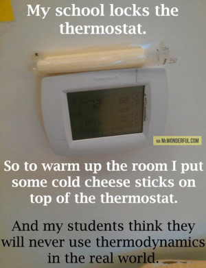 Thermodynamics in the real world…
