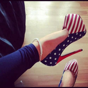 Stylish Stars and Stripes Dress Shoes - Love It So Much on we heart it ...